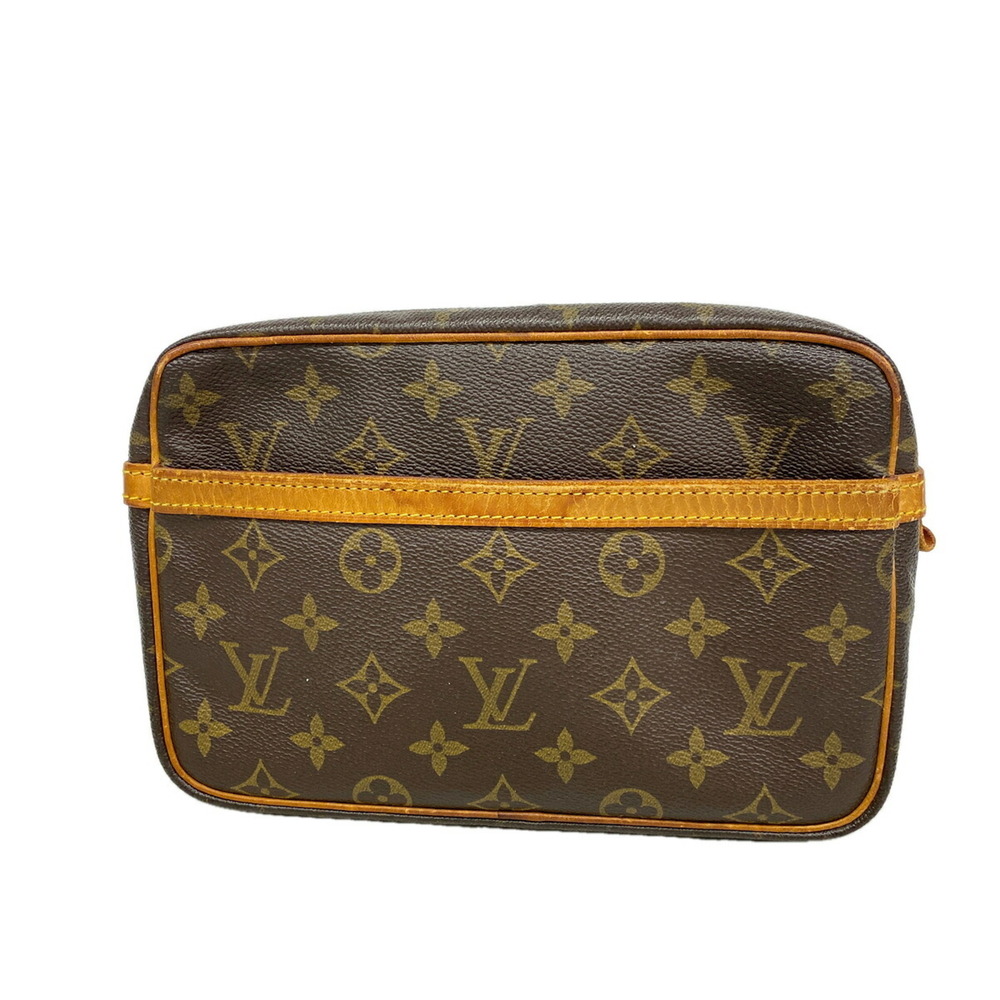 Louis Vuitton Monogram Compiegne 23 Clutch Bag M51847 Brown Men's